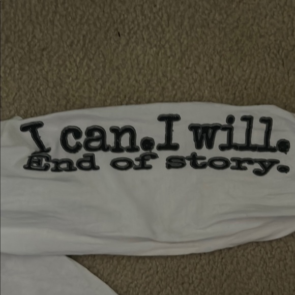 White Long Sleeve Basketball Graphic Tee sz Medium - Picture 3 of 5